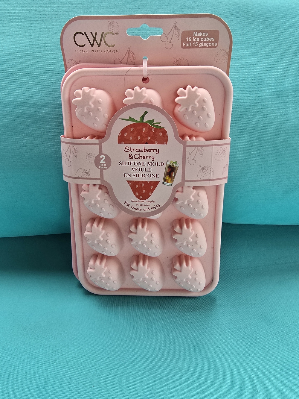 Pink Cherry OR Strawberry Molds + Flamingo Napkins - Picture 2 of 6